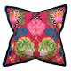 BROCART DECORATIF EMBROIDERED / CERISE