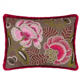 ROSE DE DAMAS EMBROIDERED / CRANBERRY