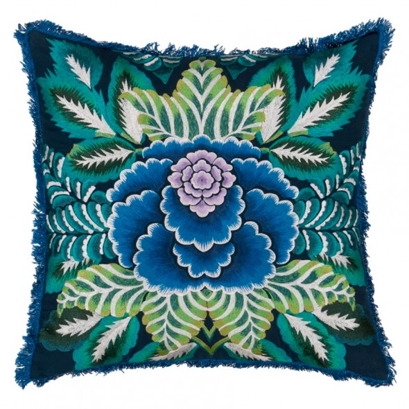 ROSE DE DAMAS EMBROIDERED / INDIGO