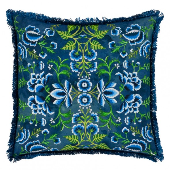 ROSE DE DAMAS EMBROIDERED / INDIGO