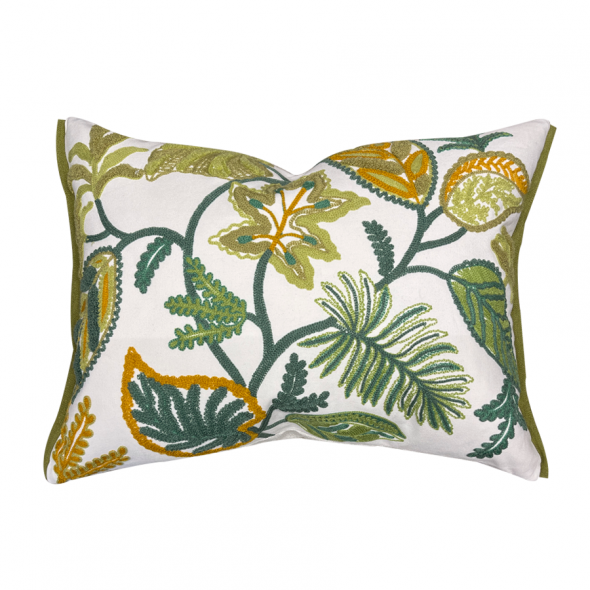 FOGLIA DECORATIVA EMBROIDERED / MOSS