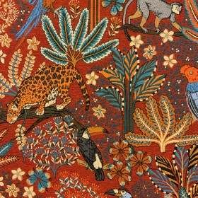 JANGAL JACQUARD / TERRACOTA