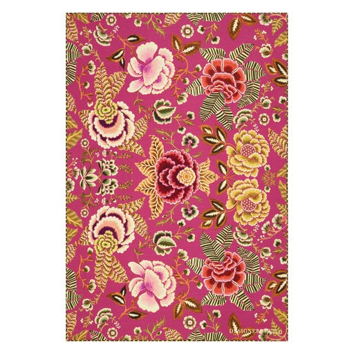MANTA ROSE DE DAMAS (CERISE (130 x 180 cm))